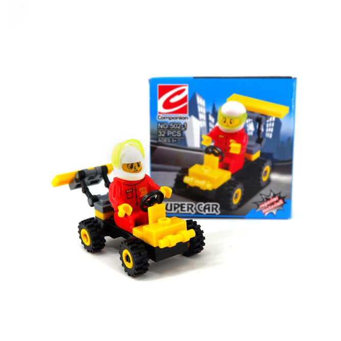 Mini Building Blocks Racing Car