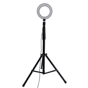 F260-1 6 Inch Dimmable LED Ringlight with 150cm Tripod Stand