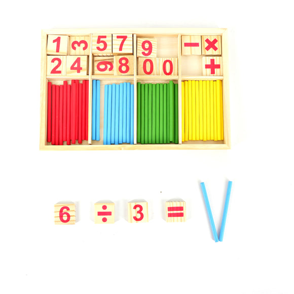 MIS Wooden Mathematical Intelligence Stick & Number - Educational Math Toys