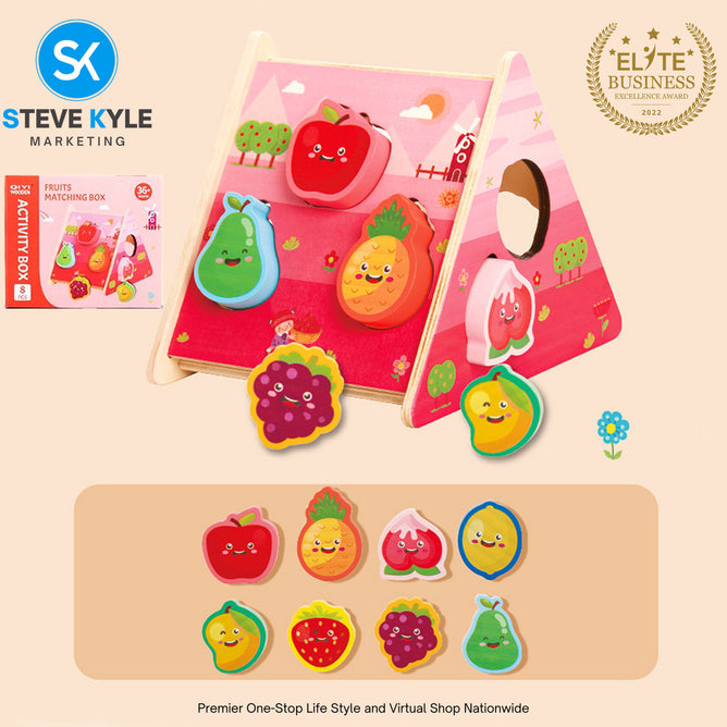 Shape Sorting Matching House Hand-Eye Early Learning Wooden Toys with Box Gift Box