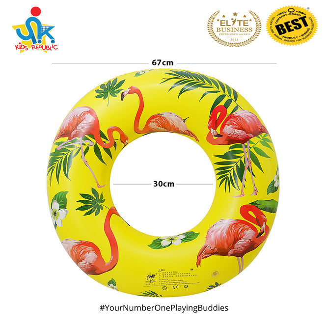 26 Inches Inflatable Cartoon Character Swim Ring Floater for Kids Boys and Girls