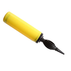 Hand Push Air Pump Balloon Portable Air Plastic Hand Held Balloon for Party Accessories(Yellow)