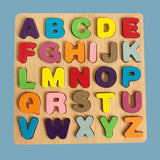 Kids Learning Toys Wooden Alphabet Number Puzzles Educational Jigsaw Puzzle Magnetic Board Set gift for Kids