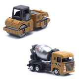 6 Pcs 1:64 Scale Collectible Construction Vehicle Toy Trucks