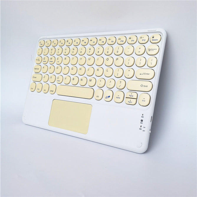 10 inch Wireless Bluetooth Lightweight Keyboards w/ Touchpad Universal For Window, Android and IOS