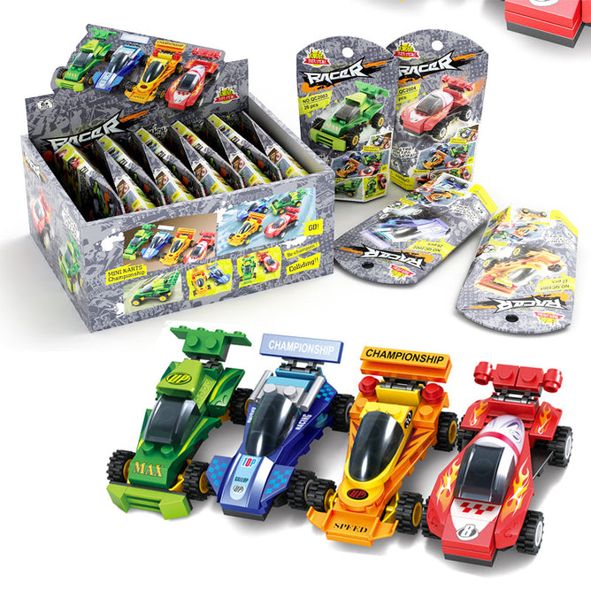 Set of 12 Cars Mini Carts Building Blocks