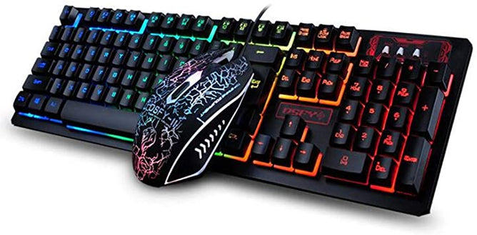 K13 Wired USB Gaming Keyboard and Mouse Combo with Back-light