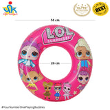 22 Inches Inflatable Cartoon Character Swim Ring Floater for Kids Boys and Girls