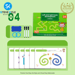 Pen Control Drawing Training Erasable Simple Strokes Early Education Book Set Toy Line Tracing