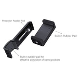 PULUZ PKT46 Smartphone Fixing Clamp 1/4 inch Holder Mount Bracket + Grip Folding Tripod Mount Kits for DJI OSMO Pocket