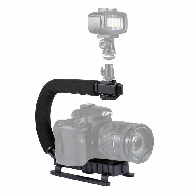 PULUZ PU3005 U/C Shape Portable Handheld DV Bracket Stabilizer for All SLR Cameras and Home DV Camera