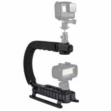PULUZ PU3005 U/C Shape Portable Handheld DV Bracket Stabilizer for All SLR Cameras and Home DV Camera
