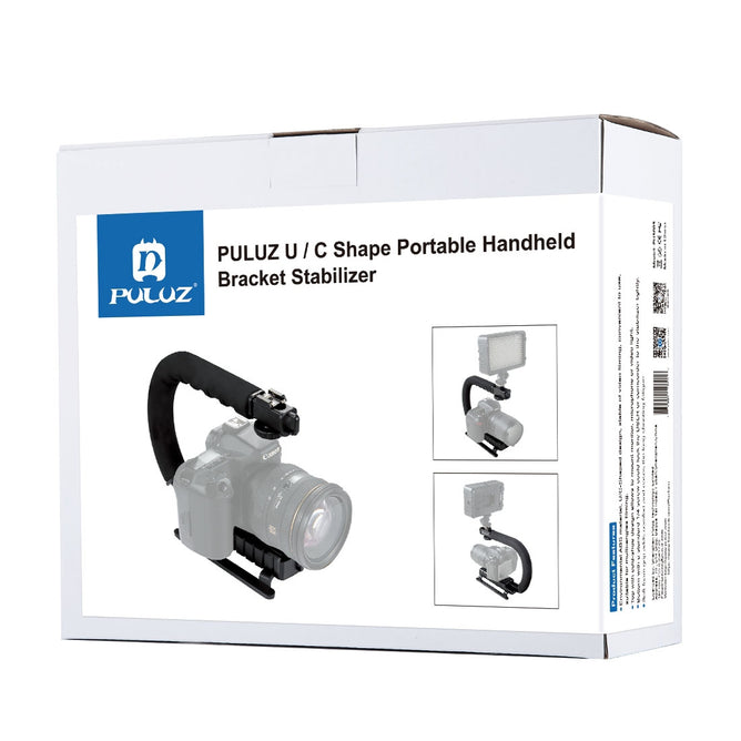 PULUZ PU3005 U/C Shape Portable Handheld DV Bracket Stabilizer for All SLR Cameras and Home DV Camera