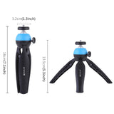 PULUZ PU361 Pocket Mini Tripod Mount with 360 Degree Ball Head for Smartphones, DSLR & Action Cameras