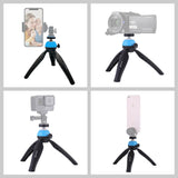 PULUZ PU361 Pocket Mini Tripod Mount with 360 Degree Ball Head for Smartphones, DSLR & Action Cameras