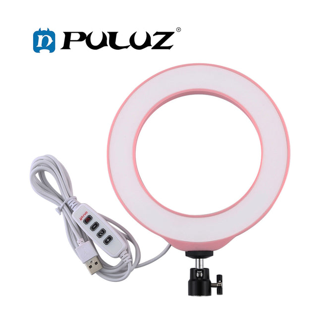 PULUZ PU378 6.2 inch 3 Modes USB Dimmable LED Ring for Vlogging, Photography & Video Lights