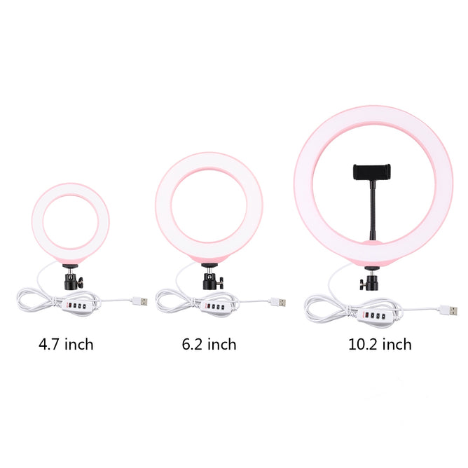 PULUZ PU378 6.2 inch 3 Modes USB Dimmable LED Ring for Vlogging, Photography & Video Lights