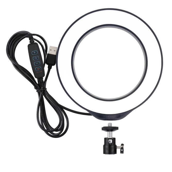 PULUZ PU378 6.2 inch 3 Modes USB Dimmable LED Ring for Vlogging, Photography & Video Lights