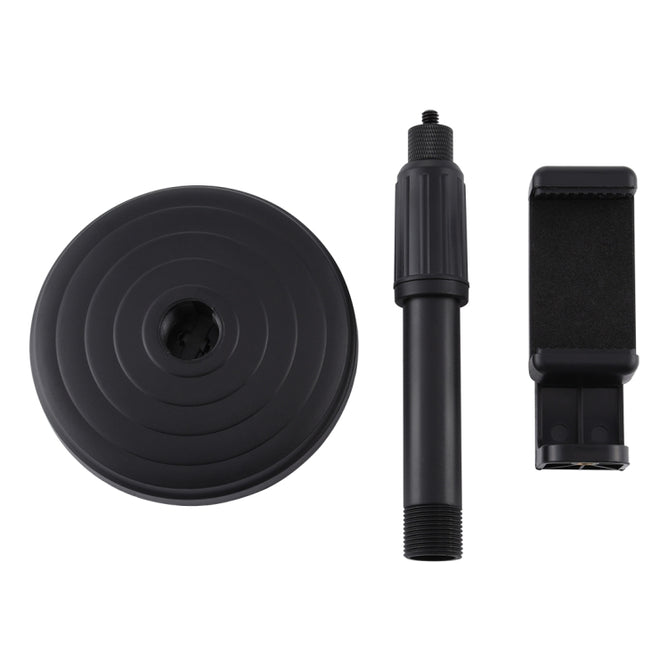 PULUZ PU390 Round Base Desktop Mount for LED Ring Video Light, Adjustable Height: 18cm-28cm