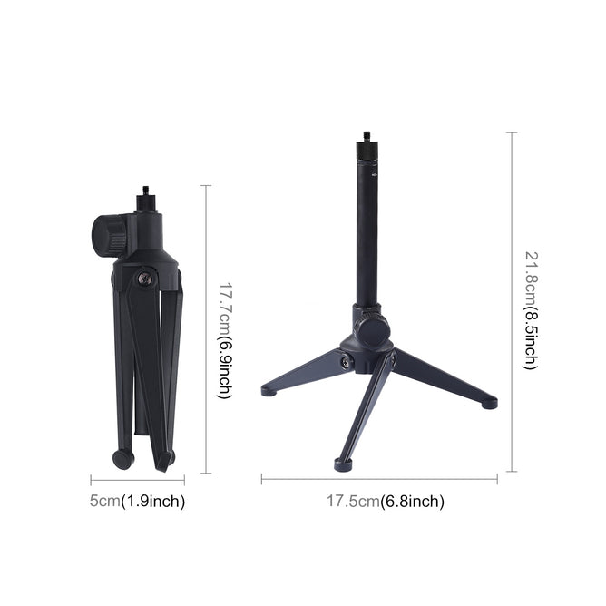 PULUZ PU408 Desktop Adjustable Tripod Stand Selfie Stick Mount Holder