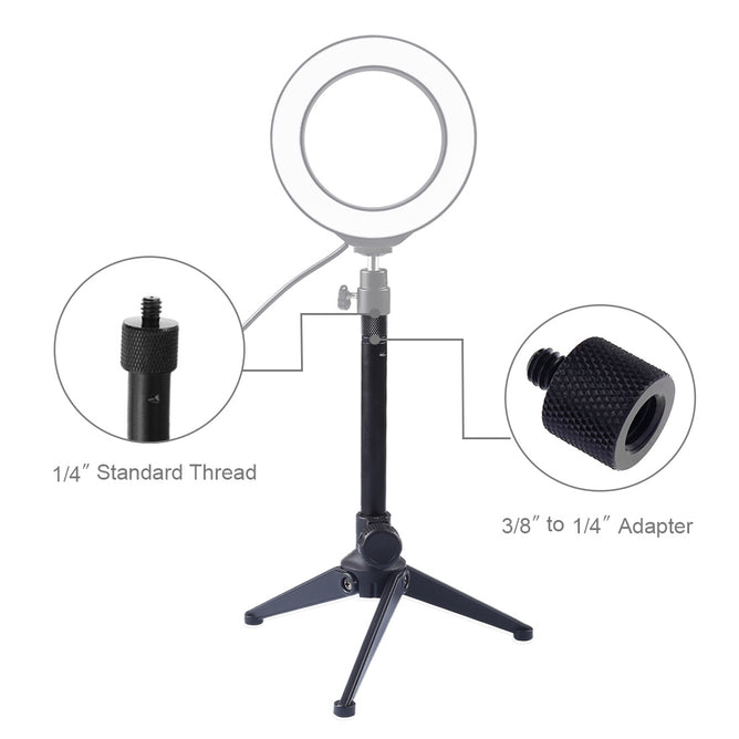 PULUZ PU408 Desktop Adjustable Tripod Stand Selfie Stick Mount Holder