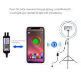 PULUZ PU411 12 inch RGB Dimmable LED Ring Vlogging Selfie Photography Video Lights with Cold Shoe Tripod Ball Head & Phone Clamp