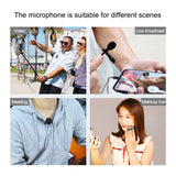 PULUZ PU424 1.5m 3.5mm Jack Lavalier Wired Condenser Recording Microphone