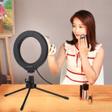 PULUZ PU431B 4.7 inch 12cm USB 10 Modes 8 Colors RGBW Dimmable LED Ring Vlogging Photography Video Lights with Cold Shoe Tripod Ball Head