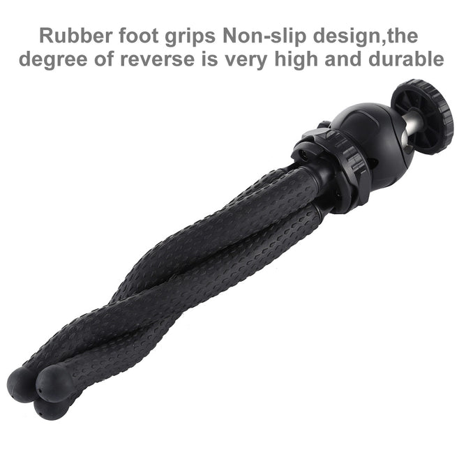 PULUZ PU435 Mini Octopus Flexible Tripod Holder with Ball Head for SLR Cameras, GoPro, Cellphone, Size: 25cmx4.5cm