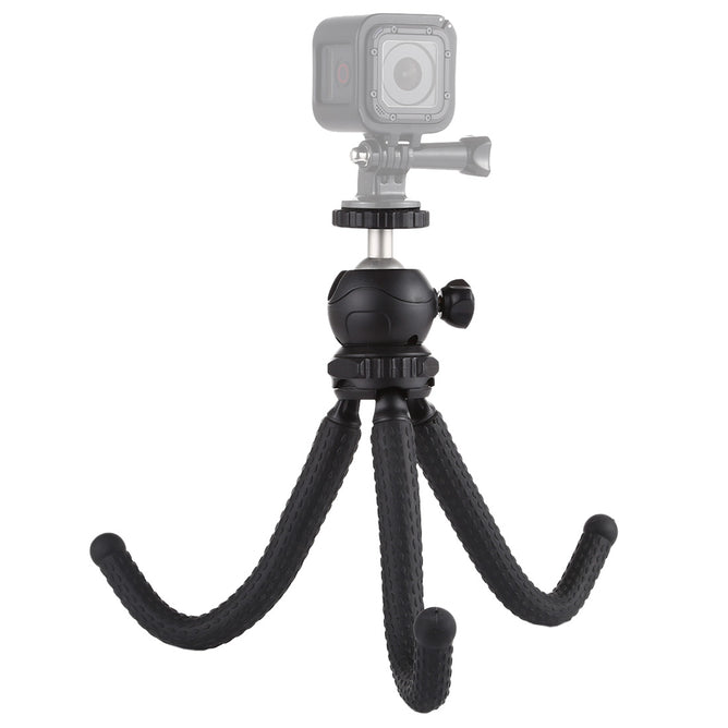 PULUZ PU435 Mini Octopus Flexible Tripod Holder with Ball Head for SLR Cameras, GoPro, Cellphone, Size: 25cmx4.5cm