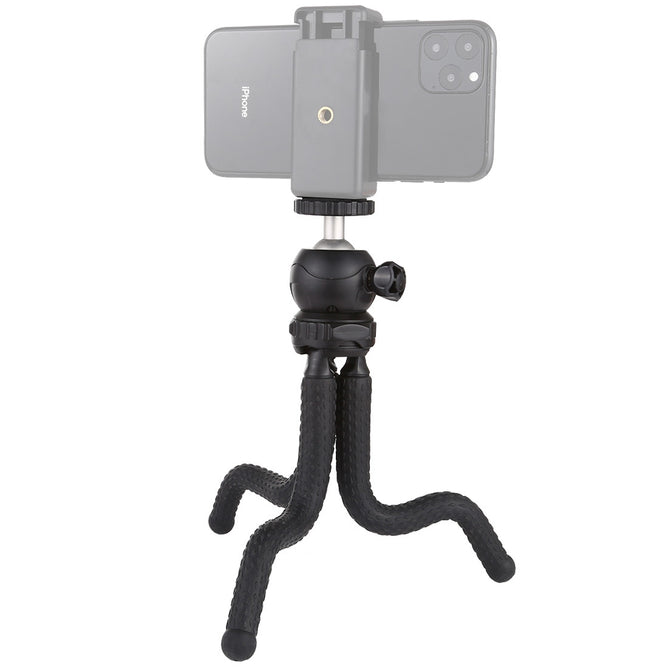 PULUZ PU435 Mini Octopus Flexible Tripod Holder with Ball Head for SLR Cameras, GoPro, Cellphone, Size: 25cmx4.5cm