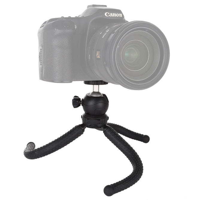 PULUZ PU435 Mini Octopus Flexible Tripod Holder with Ball Head for SLR Cameras, GoPro, Cellphone, Size: 25cmx4.5cm