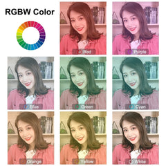 PULUZ PU458B 11.8 inch 30cm RGB Dimmable LED Dual Color Temperature LED Curved Diffuse Light Ring Vlogging Selfie Photography Video Lights with Cold Shoe Tripod Ball Head & Phone Clamp & Remote Control