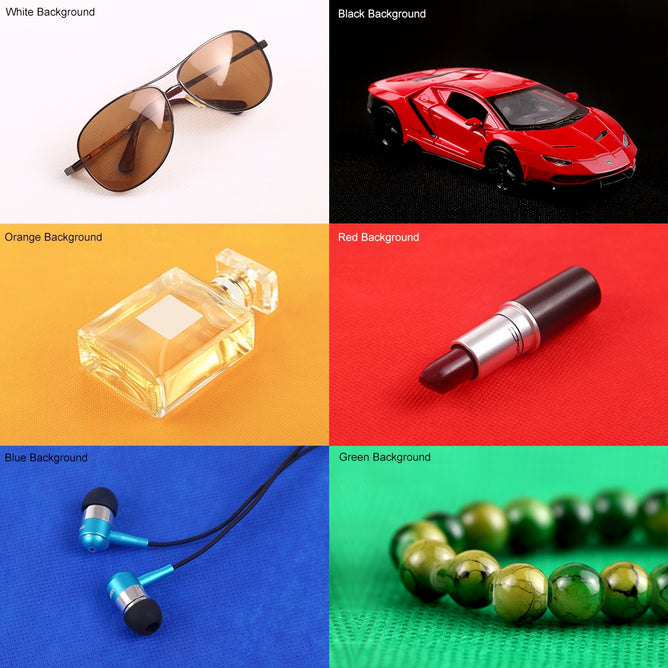 PULUZ PU5021 20cm Folding Portable 550LM 1 LED Light Photo Lighting Studio Shooting Tent Box Kit with 6 Colors Backdrops