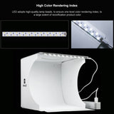 PULUZ PU5021 20cm Folding Portable 550LM 1 LED Light Photo Lighting Studio Shooting Tent Box Kit with 6 Colors Backdrops