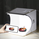 PULUZ PU5022 20cm Include 2 LED Panels Folding Portable 1100LM Light Photo Lighting Studio Shooting Tent Box Kit with 6 Colors Backdrops