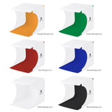 PULUZ PU5022 20cm Include 2 LED Panels Folding Portable 1100LM Light Photo Lighting Studio Shooting Tent Box Kit with 6 Colors Backdrops