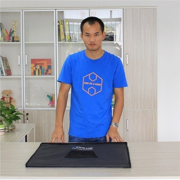 PULUZ PU5060 Photo Studio Light Box Portable 60cm Photography Tent Kit with 3 Removable Backdrop