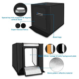 PULUZ PU5060 Photo Studio Light Box Portable 60cm Photography Tent Kit with 3 Removable Backdrop