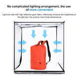 PULUZ PU5060 Photo Studio Light Box Portable 60cm Photography Tent Kit with 3 Removable Backdrop