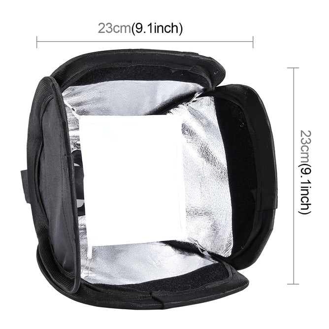 PULUZ PU5123 Foldable Soft Flash Light Diffuser Softbox Cover (Size: 23cm x 23cm)