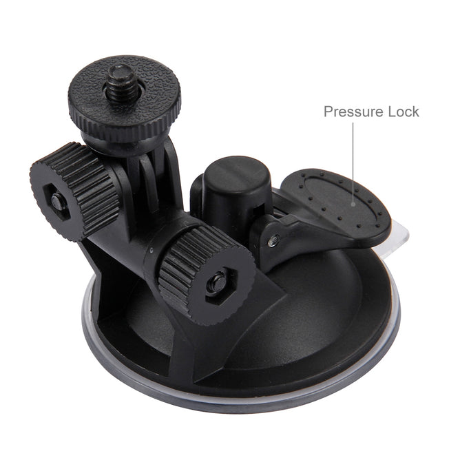 PULUZ PU51 Car Suction Cup Mount with Screw & Tripod Mount Adapter & Storage Bag for Action Camera