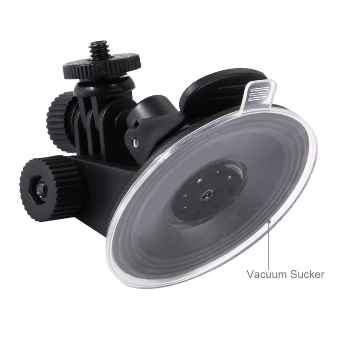 PULUZ PU51 Car Suction Cup Mount with Screw & Tripod Mount Adapter & Storage Bag for Action Camera