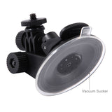 PULUZ PU51 Car Suction Cup Mount with Screw & Tripod Mount Adapter & Storage Bag for Action Camera