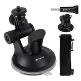 PULUZ PU51 Car Suction Cup Mount with Screw & Tripod Mount Adapter & Storage Bag for Action Camera