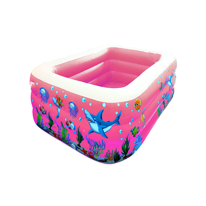 Summer Sea Swim Center Kiddie Pool with 3 Air Chamber and Inflatable Floor