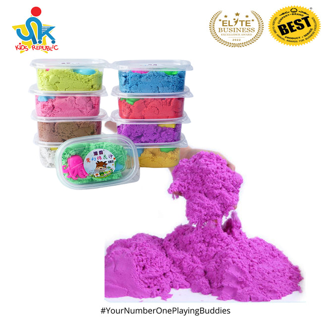 280ML Soft Cotton Magic Sand Cute Beach toy with Container for Children Toys