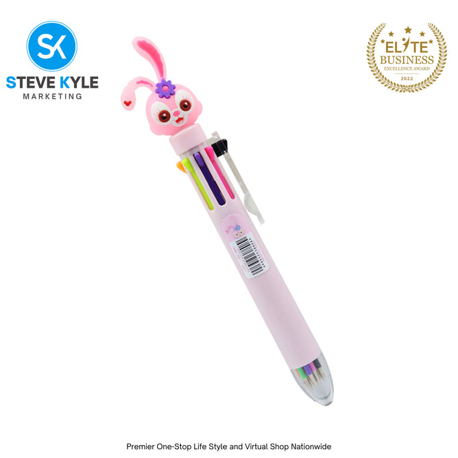Cute 3D Cartoon Design Ballpoint Pen Stationery Supply for Kids (7 Colors)
