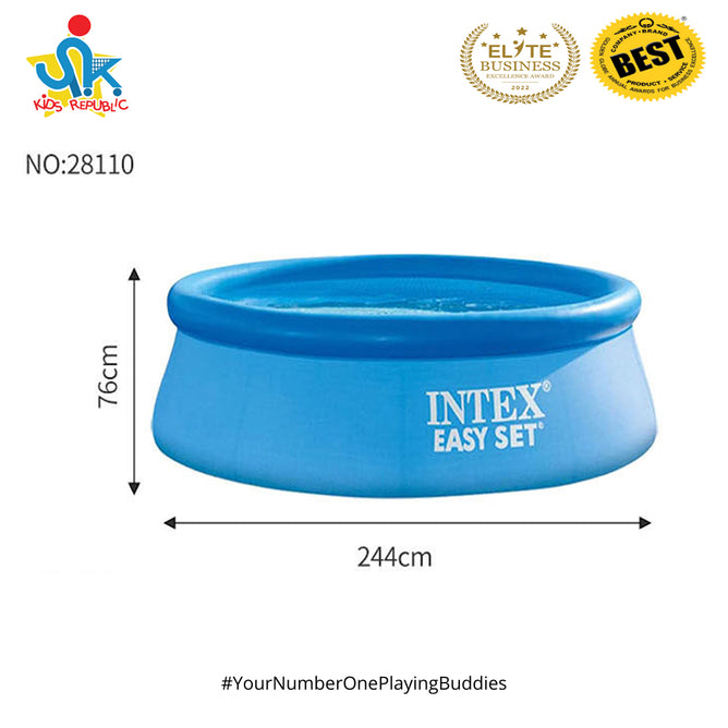 Intex Easy Set up Inflatable Portable Above Ground Round Pool for Outdoor Family Swimming Pool