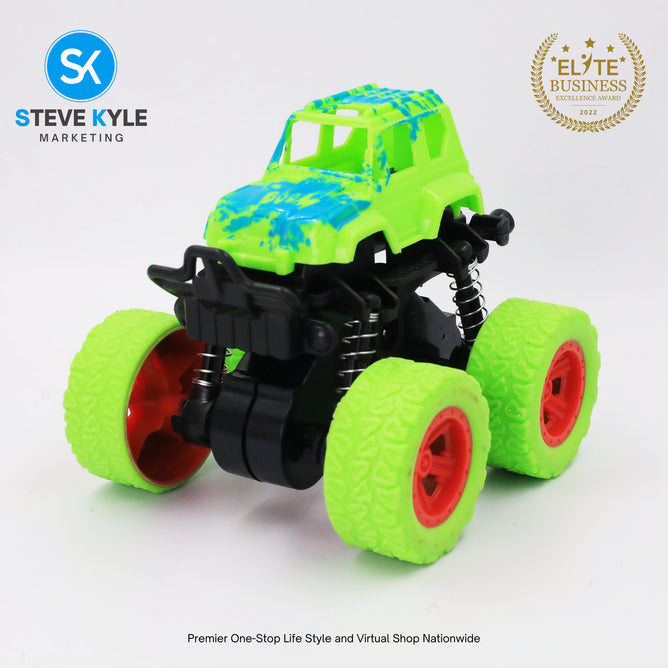 Monster Zap Super Stunt Racer Big Wheels Off-Road Jeep Car Toy